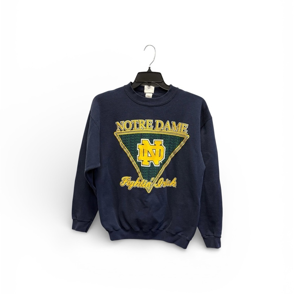 Vintage Notre Dame Fighting Irish Navy Crewneck Sweater